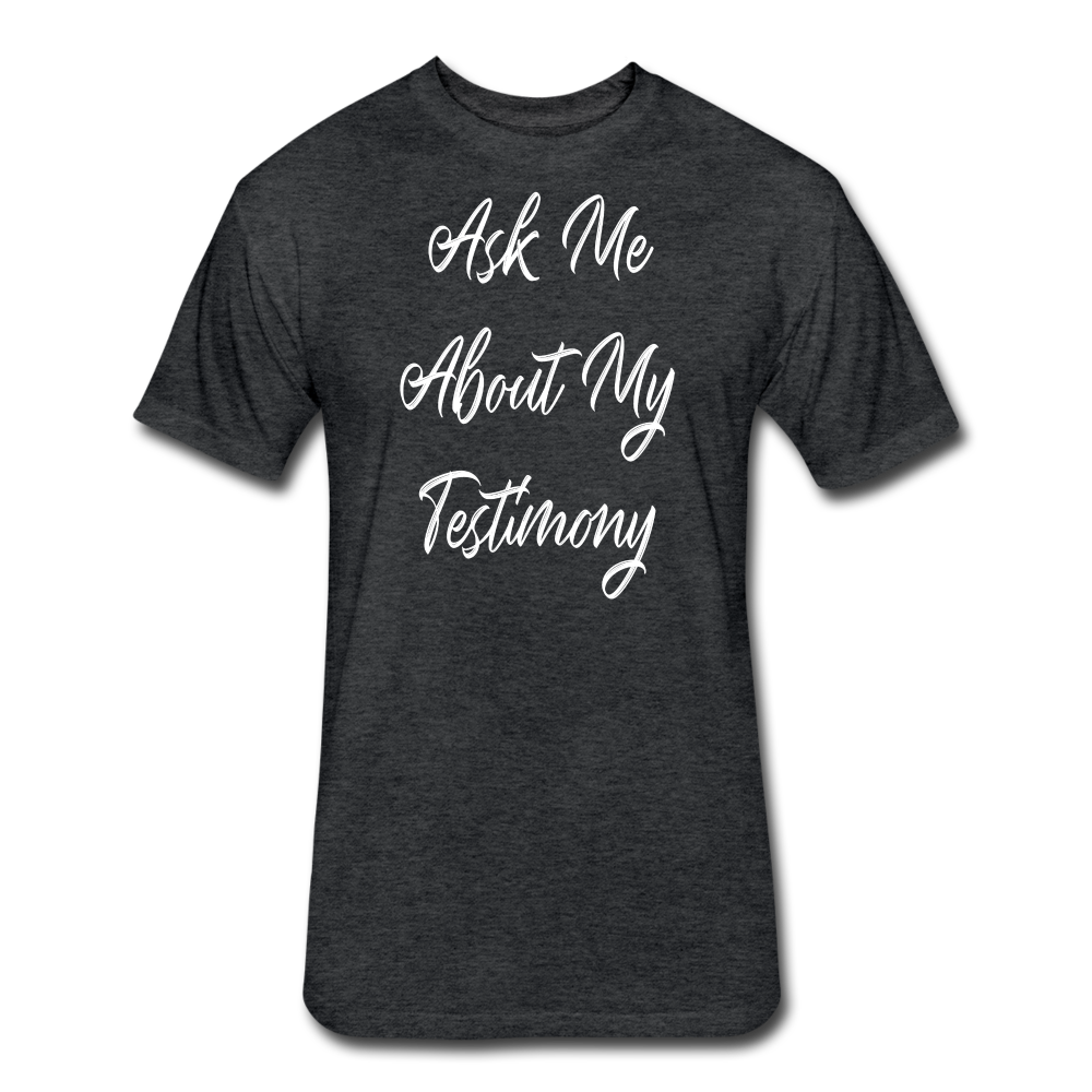 Testimony White Lettering - Women - heather black