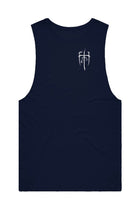 White Logo Cut-Off Tank