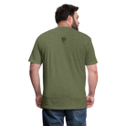 Real Talk is Faith Talk Black Lettering - heather military green