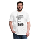 Surrender to the Lord Black Lettering - white