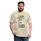 Surrender to the Lord Black Lettering - heather cream