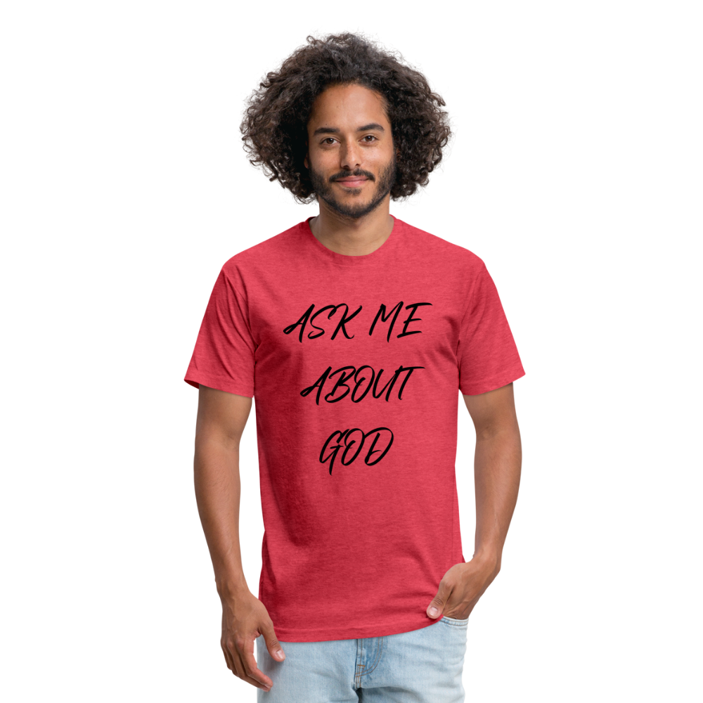 Ask Me About God - heather red