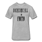 Overcome All - Black Lettering - heather gray