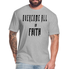 Overcome All - Black Lettering - heather gray