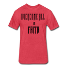 Overcome All - Black Lettering - heather red