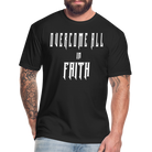 Overcome All - White Lettering - black
