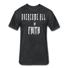 Overcome All - White Lettering - heather black