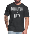 Overcome All - White Lettering - heather black