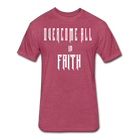 Overcome All - White Lettering - heather burgundy