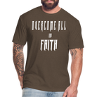 Overcome All - White Lettering - heather espresso