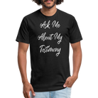 Testimony - White Lettering - black