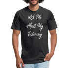 Testimony - White Lettering - heather black