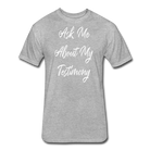 Testimony - White Lettering - heather gray