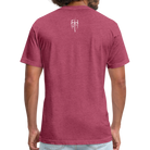 Testimony - White Lettering - heather burgundy
