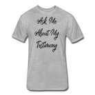 Testimony Black Lettering - heather gray