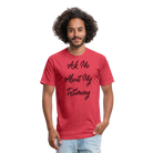 Testimony Black Lettering - heather red