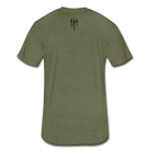 Testimony Black Lettering - heather military green