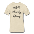 Testimony Black Lettering - heather cream