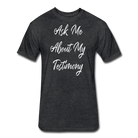 Testimony White Lettering - Women - heather black