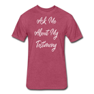 Testimony White Lettering - Women - heather burgundy