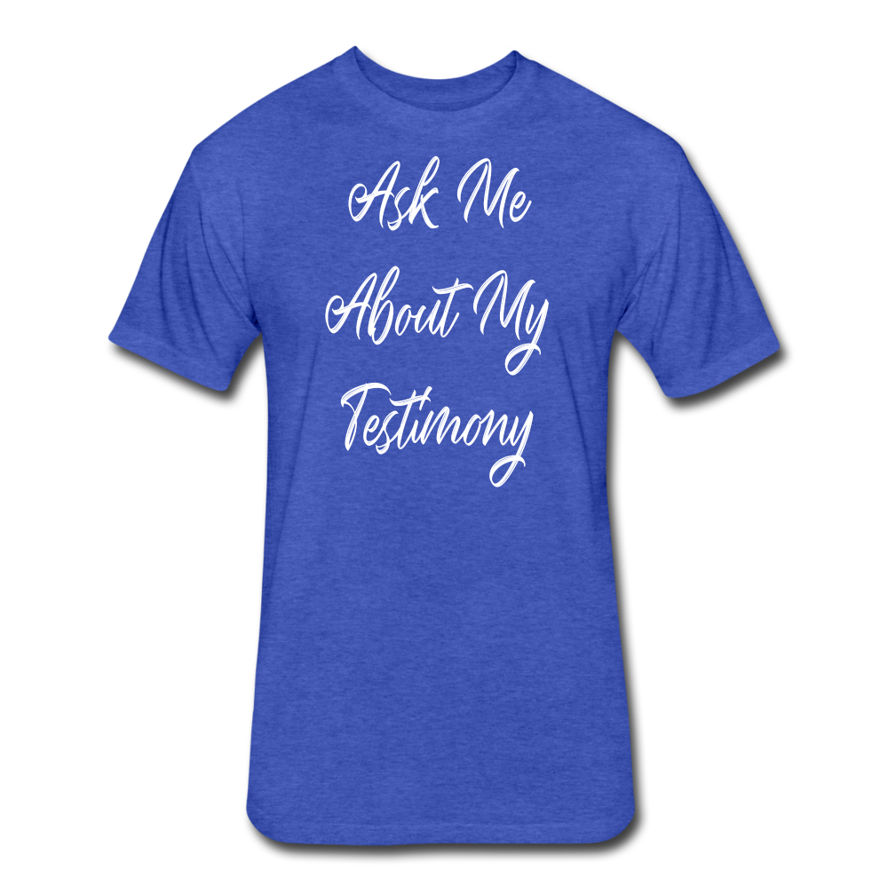 Testimony White Lettering - Women - heather royal