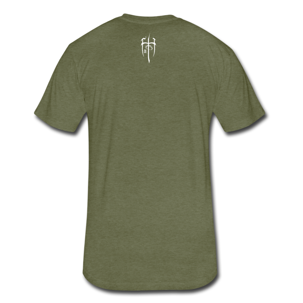 Testimony White Lettering - Women - heather military green